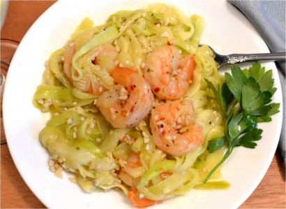 Zucchini Shrimp Scampi