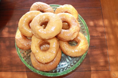 Fluffy Doughnuts with Brown Butter Vanilla Glaze