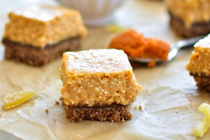 Ginger Pumpkin Cheesecake Bars