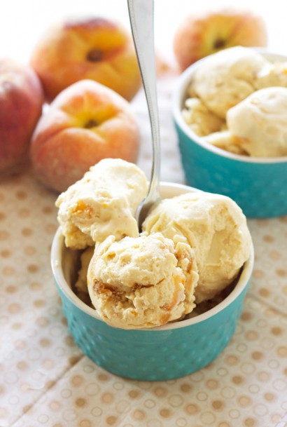 Honey Peach Frozen Yogurt