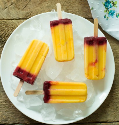 Mango Plum Popsicles