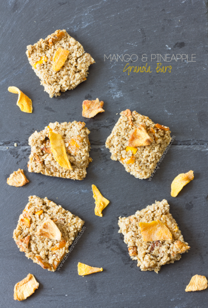 Mango and Pineapple Granola Bars