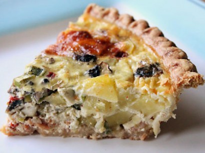 Potato, Leek, and Mushroom Quiche