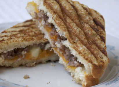 Sausage Apple Breakfast Panini