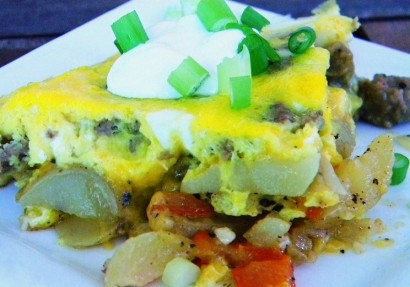 Sausage and Potato Frittata for Two