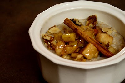 Steel Cut Oats with Spiced French Caramelized Macintosh Apples