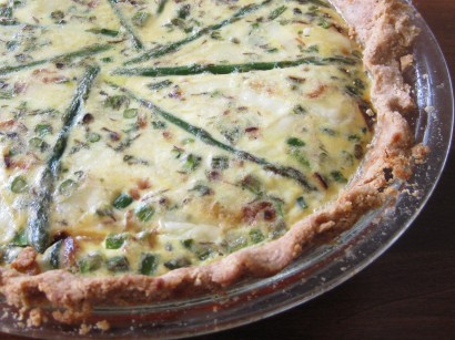 Asparagus and Caramelized Onion Quiche