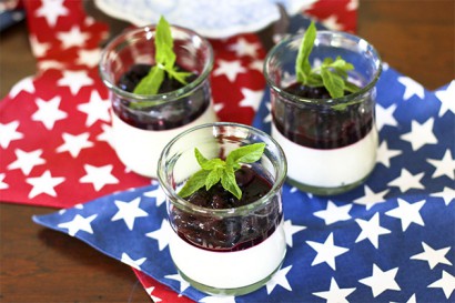 Fresh Cherry Panna Cotta