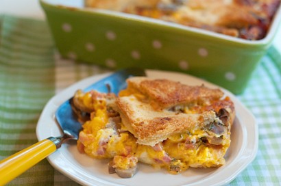 Ham & Cheese Strata