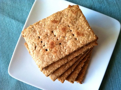 Homemade Honey Oat Crackers