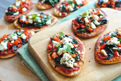 Vegetarian Football Pizzas